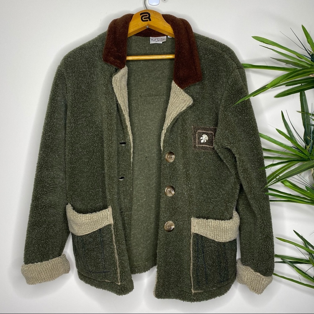 K.d. Spring Button Down Jacket; Size M - Picture 12 of 12